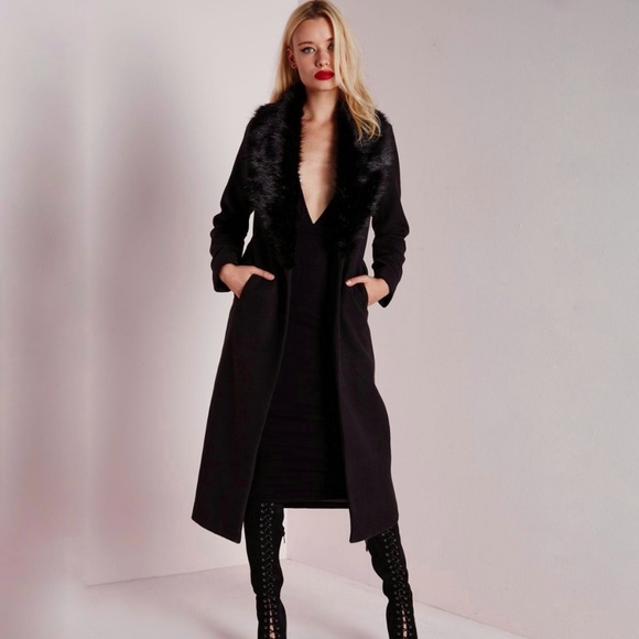 Nasty Gal Jackets & Blazers - RARE!! Nasty gal long Coat black Size xs